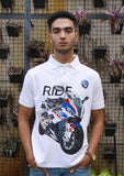 Elite Rider Motorbike Handpainted Polo T-shirt