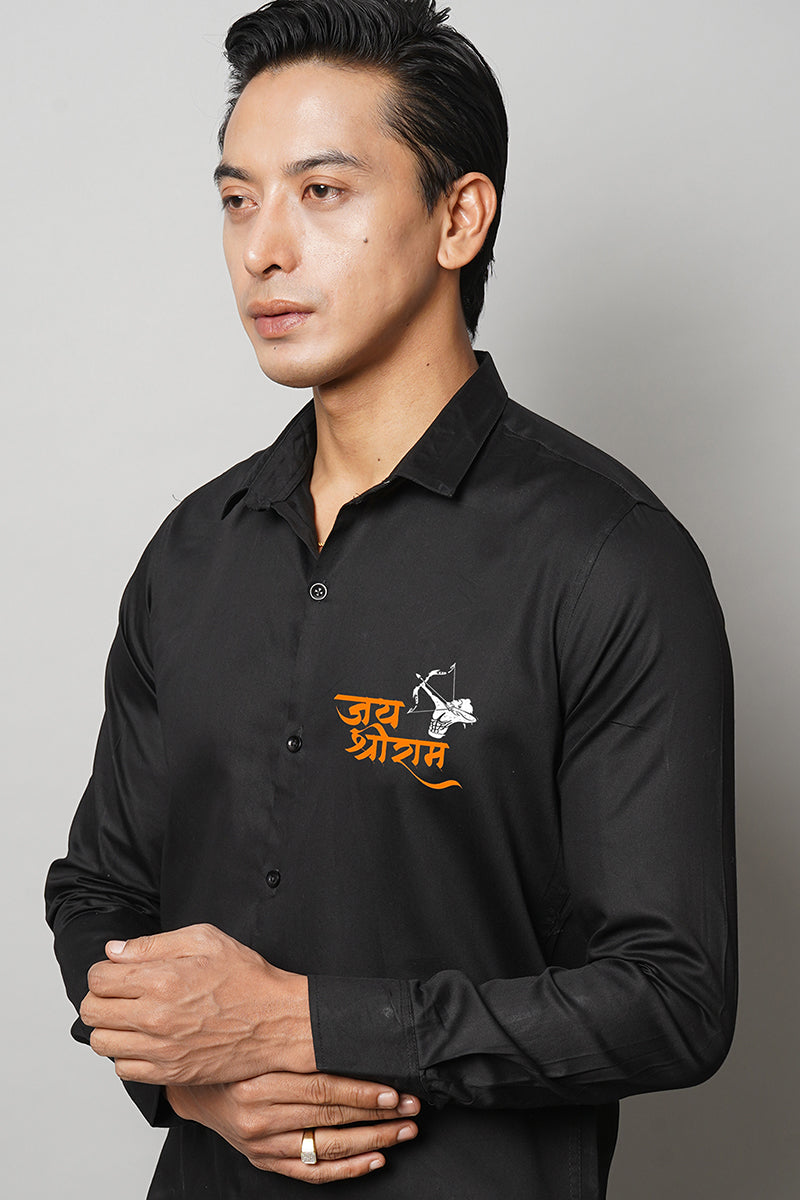Jai Shree Ram Handpainted Shirt