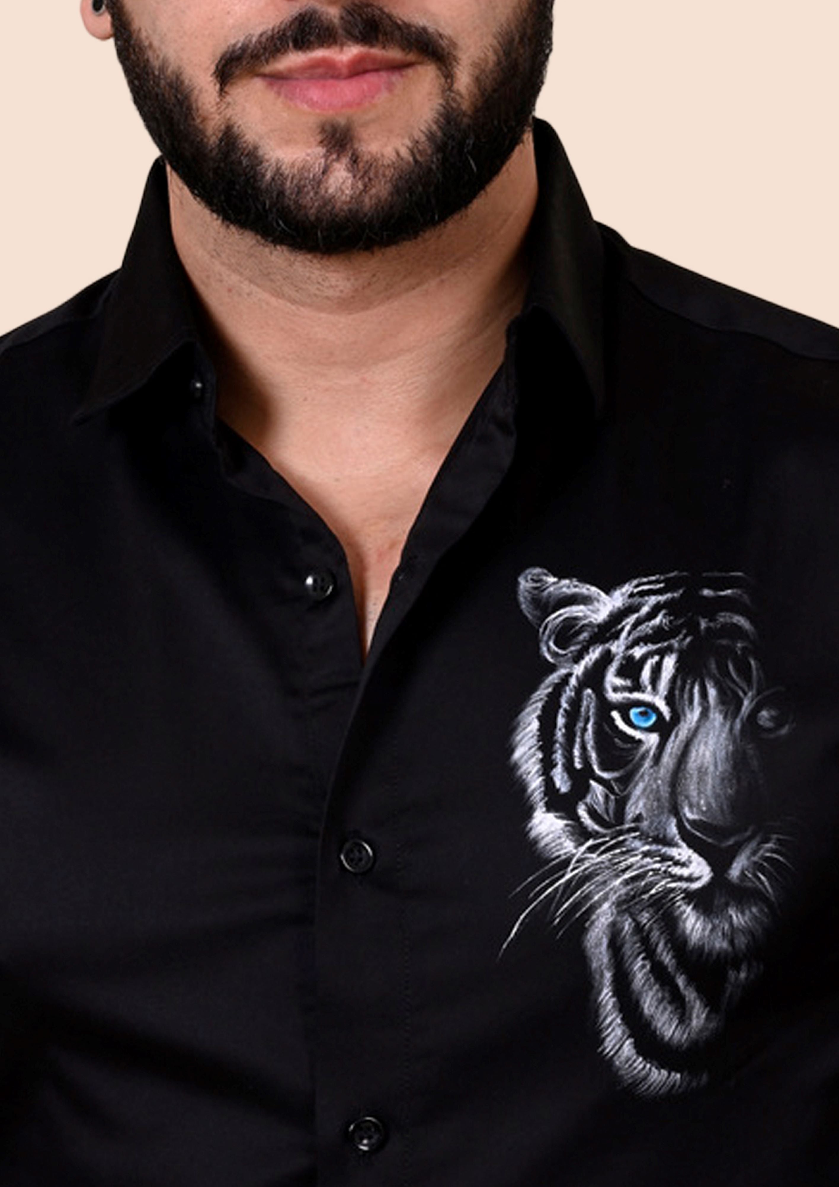 Faded Tiger Handpainted Shirt