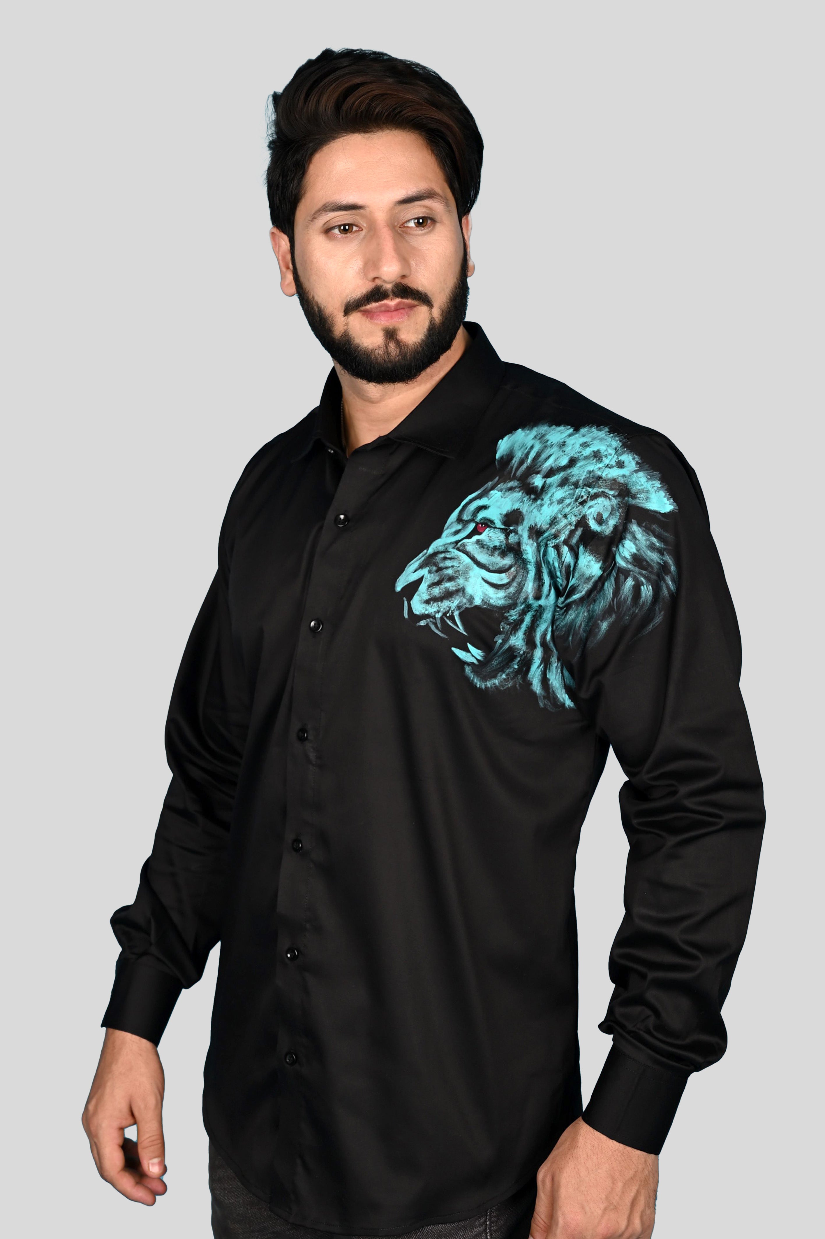 Lion KIng Handpainted Shirt
