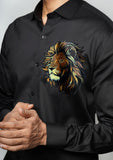 Regal Lion Handpainted Shirt
