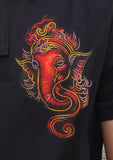 Jai Ganesha Handpainted Polo T-Shirt