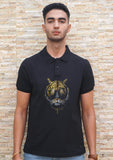 Golden Tiger Handpainted Polo T-shirt