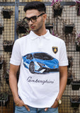 Supercar Surge Handpainted Polo T-shirt