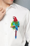 Mighty Macaw Handpainted Shirt