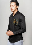 Regal Lion Handpainted Shirt