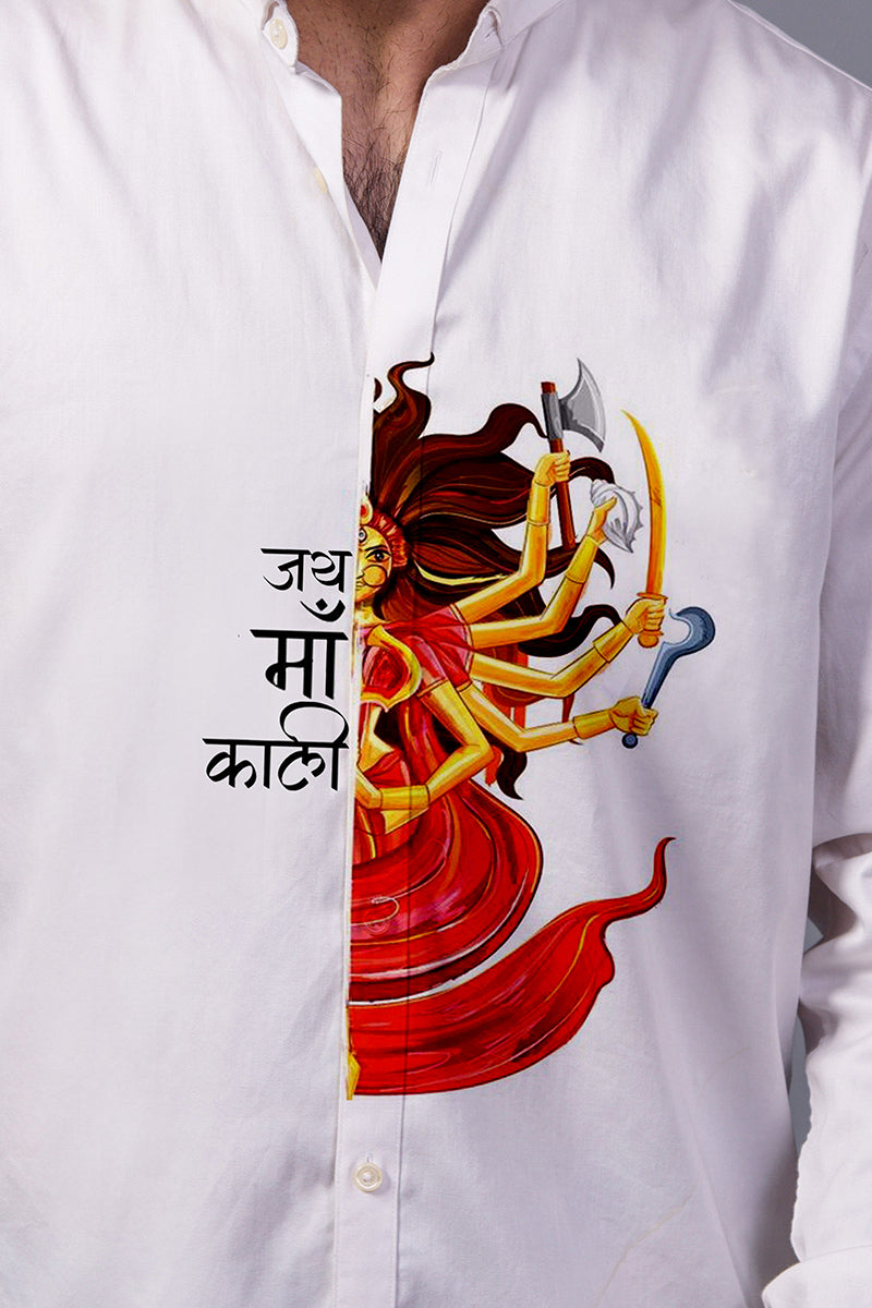 Jai Mata Di Handpainted Shirt