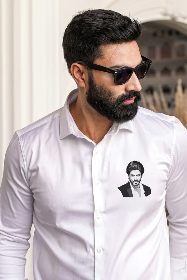 Shahrukh Khan Handpainted Cotton Shirt