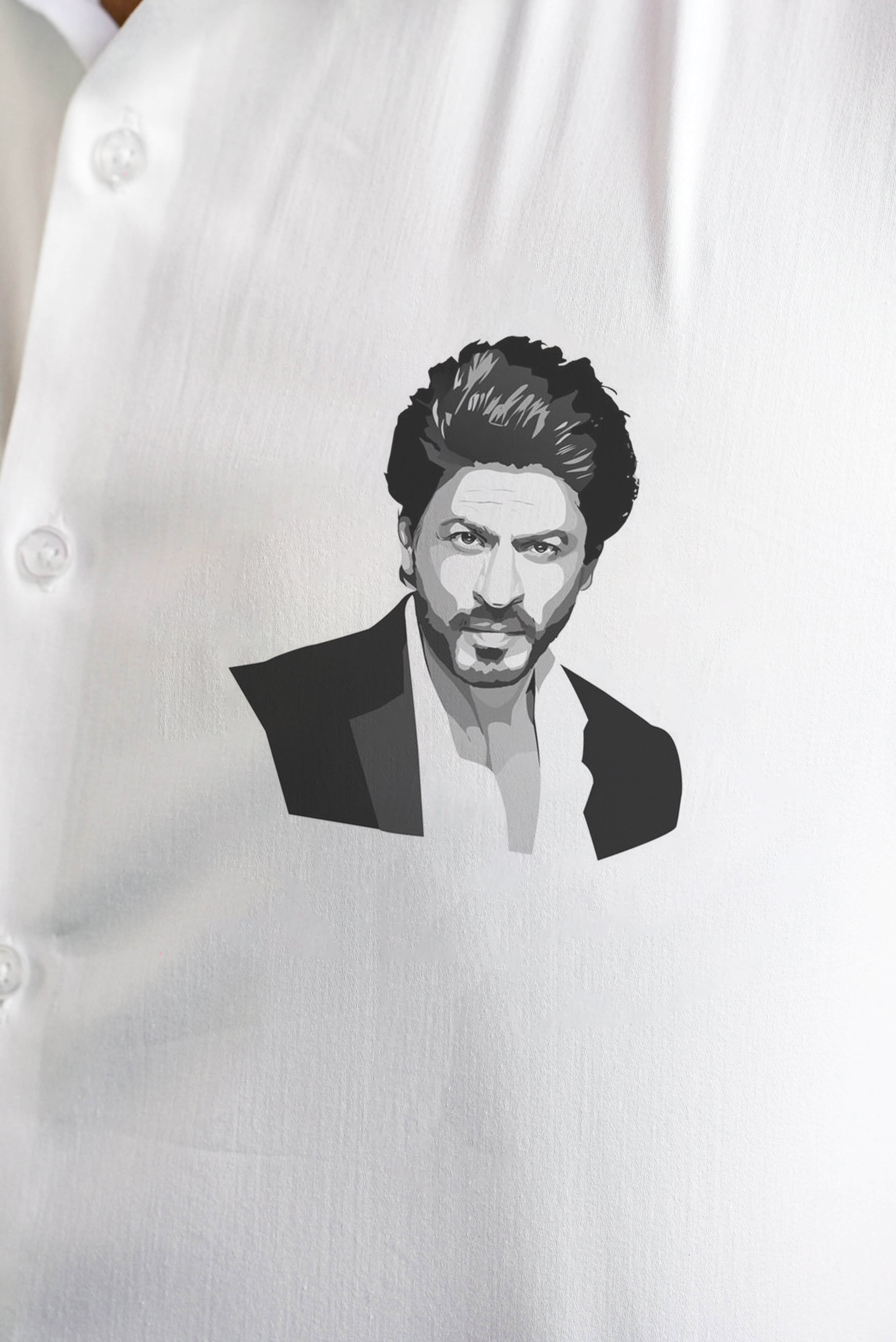 Shahrukh Khan Handpainted Cotton Shirt