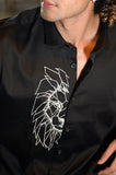 Lion On The Edge Handpainted Shirt