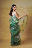 The Humming Bird Handpainted Saree