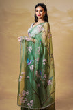 The Humming Bird Handpainted Saree