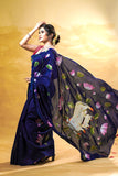 Kamadhenu Kumad Handpainted Saree