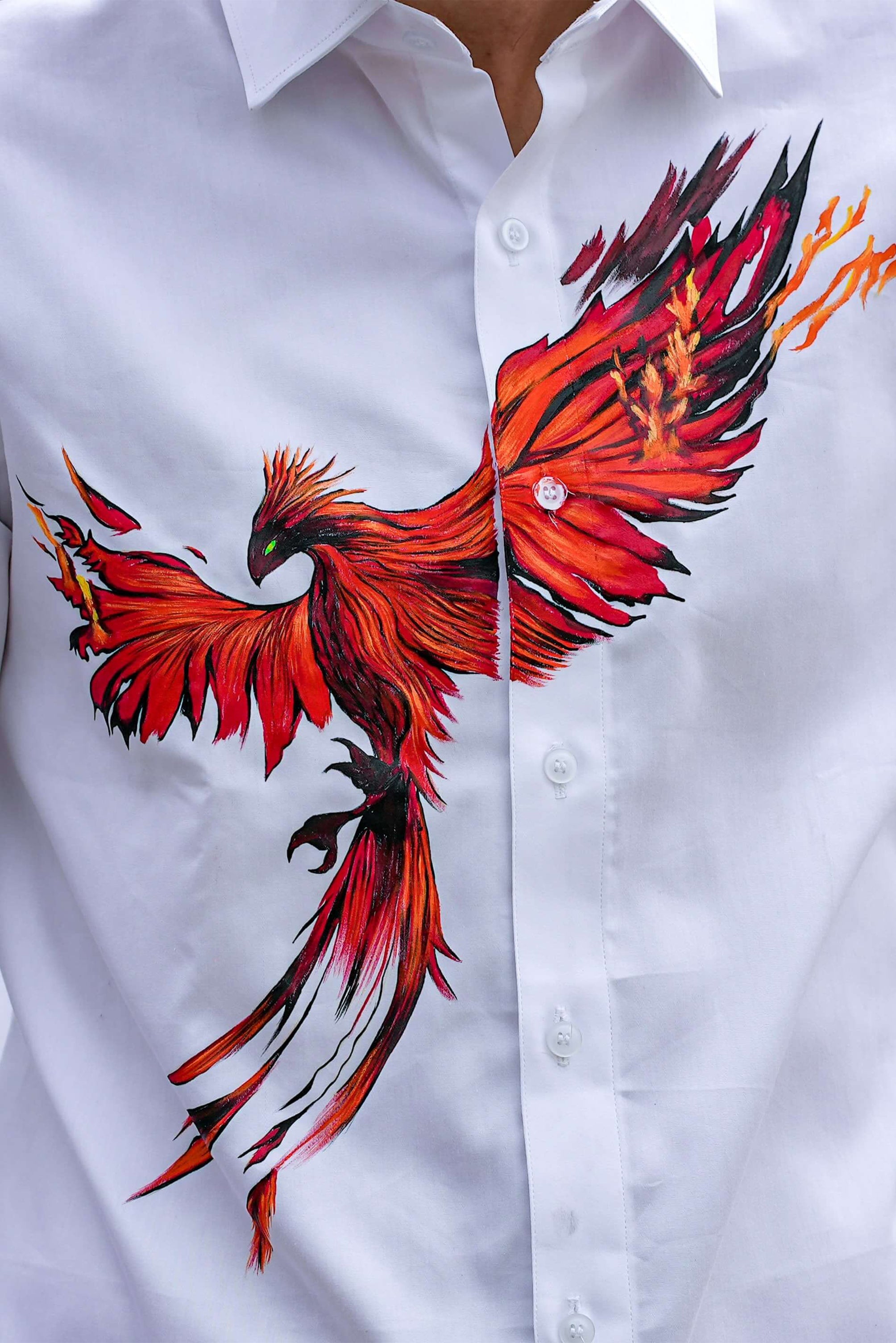 Phoenix Handpainted Shirt