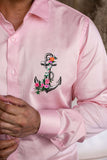 Anchor Of Faith Peach Handpainted Shirt