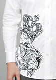 Apex White Handpainted Shirt