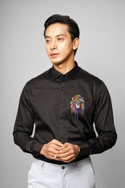 Multicolour Leo Handpainted Shirt