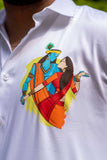 Radhe Krishna Handpainted Shirt