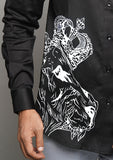 Apex Black Handpainted Shirt
