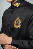 Cambridge Black Handpainted Shirt