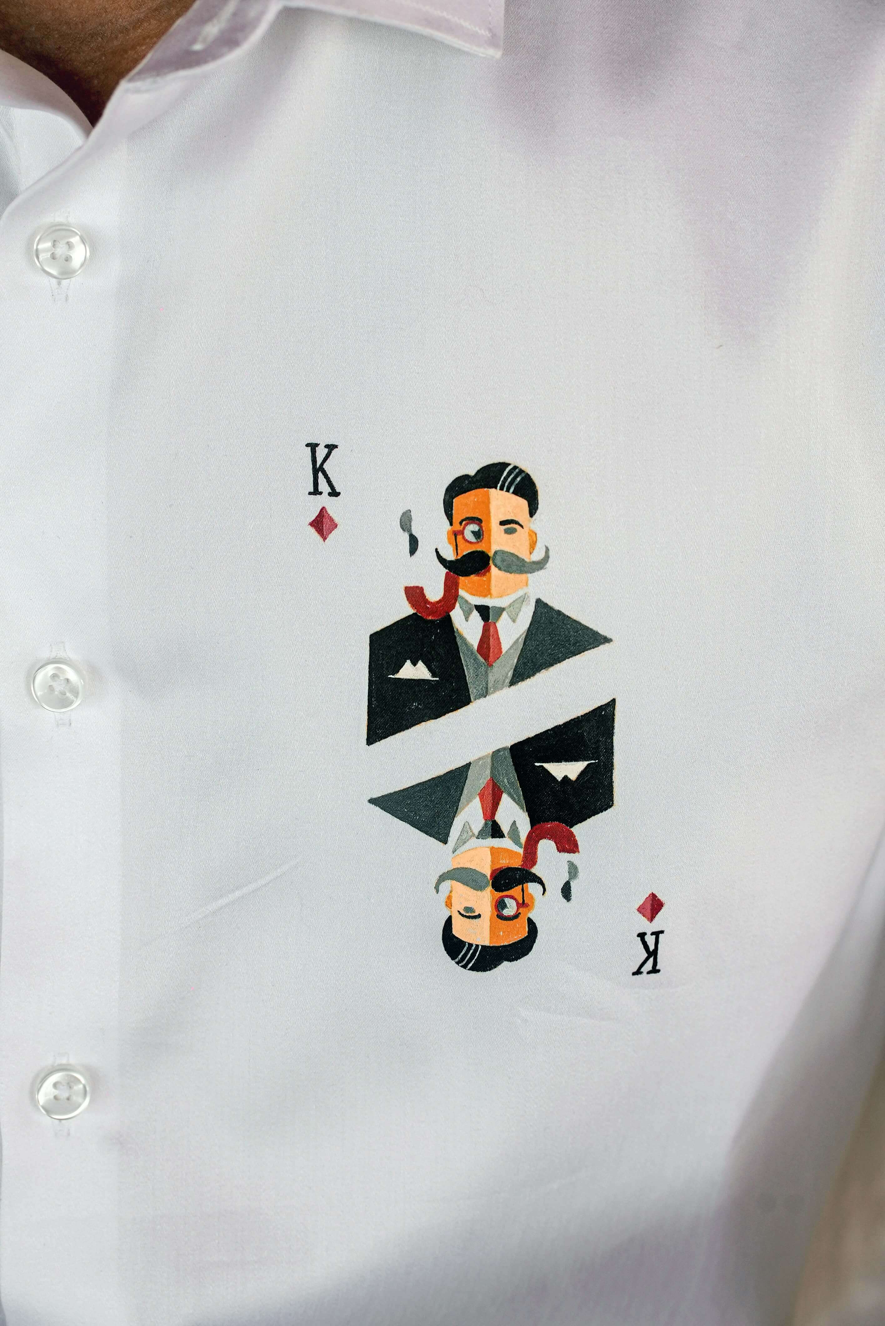 King Of Business Handpainted Shirt